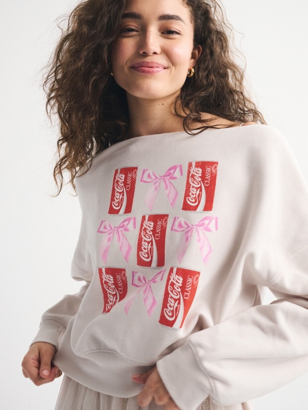 Abercrombie & Fitch Coca-Cola Sunday Slash Top Size Small